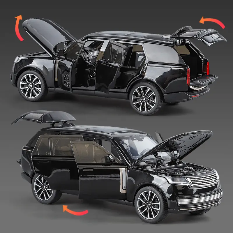 1:32 Land Rover Range Rover SV2022 SUV Diecast Alloy Model Computer Desktop Ornaments Miniatures Model Present for Childrens