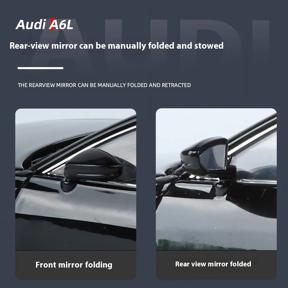 1:24 Audi A6 Classic Luxury Limousine Alloy Diecast Vehicle Model Car Miniature Metal High Simulation Holiday Present With Kids