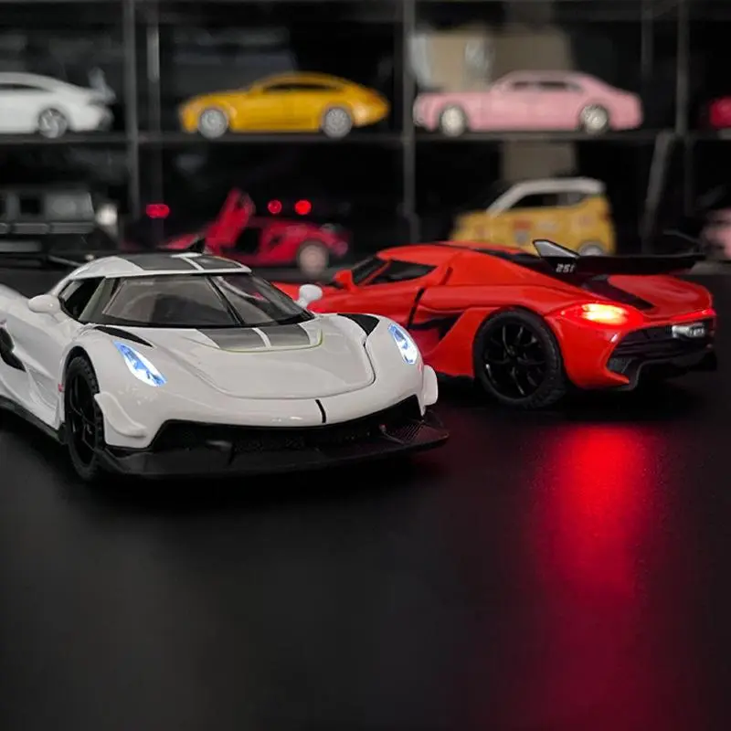 1:32 Jesko Supercar Alloy Die Casting Model Car Classic Bookcase Display Decoration Collection Ornaments Present With Friend Kid