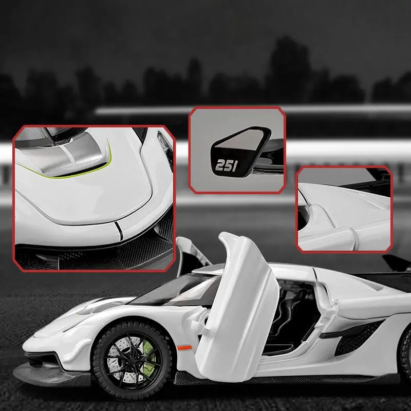 1:32 Jesko Supercar Alloy Die Casting Model Car Classic Bookcase Display Decoration Collection Ornaments Present With Friend Kid