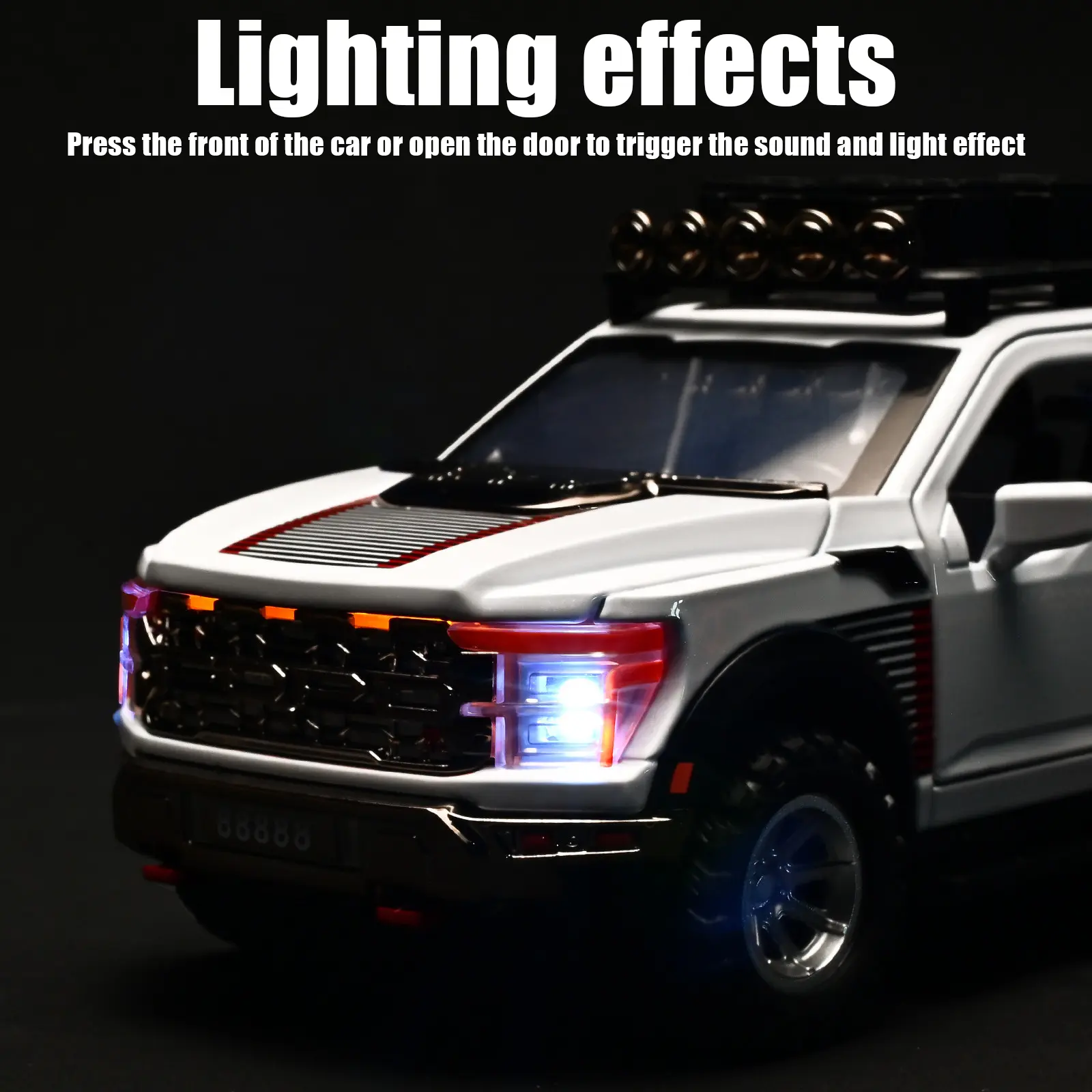 1:24 F150 Off Road Pickup Truck Diecast Model Car Metal Alloy High Simulation Collection Hobby Display Birthday Gift For Friend