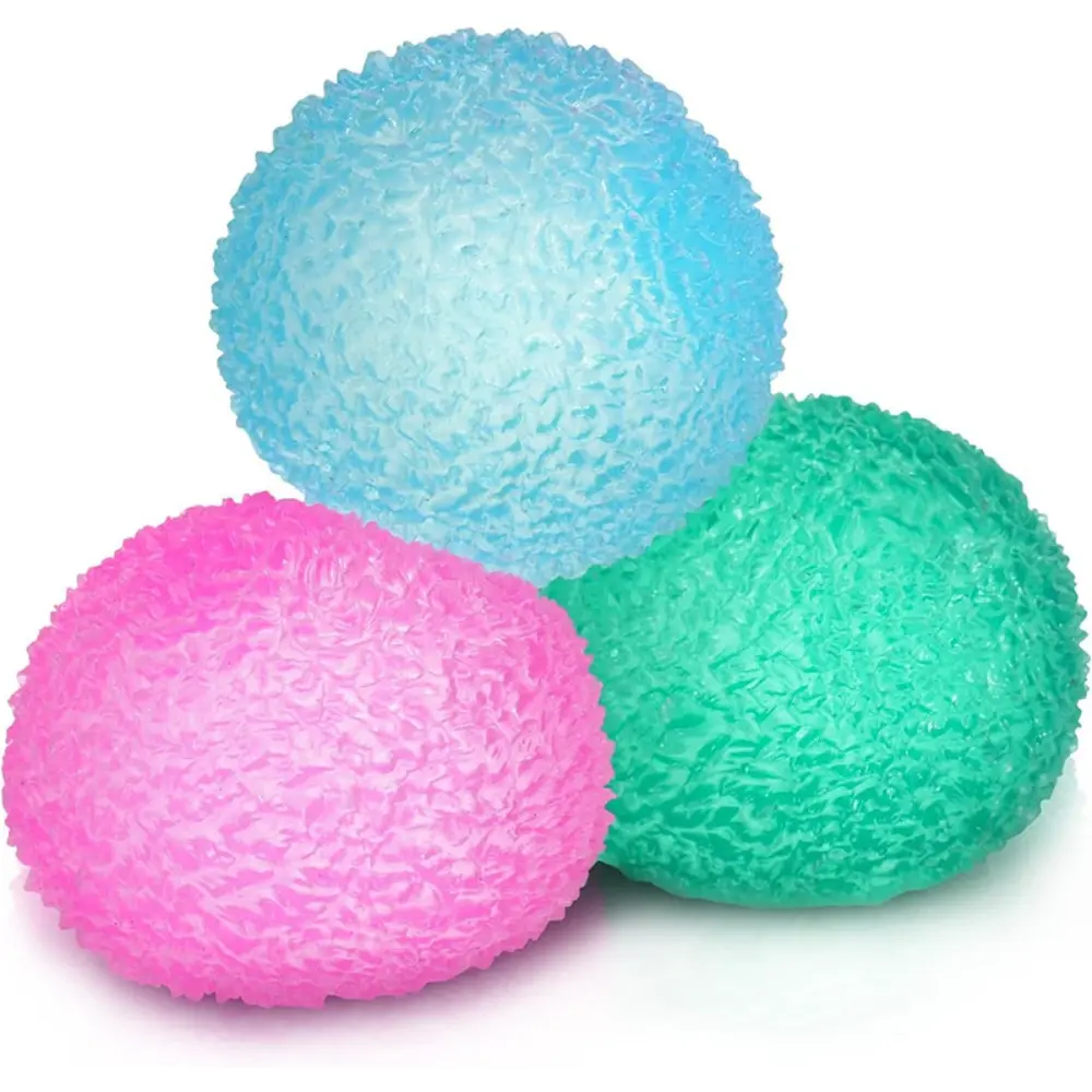 Soft Stress Ball Squishy Toys for Adults Kids, Sensory Fidget Toys for Anxiety Relief, ADHD Autism, Wave Texture Squeeze Ball