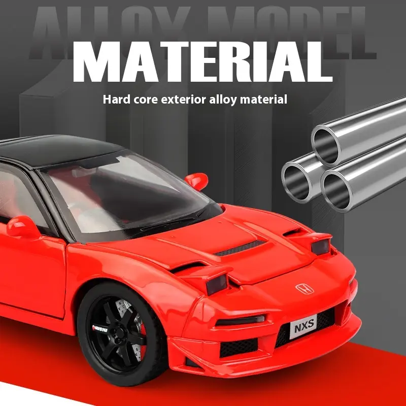 1:32 Honda Acura NSX NA1 Supercar Racing Sports Couple Alloy Metal Diecast Model Car Sound & Light Collection Simulation Gifts