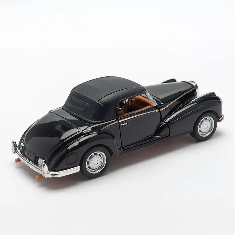 1:36 Alloy Diecast BENZS Vintage Cabriolet Car Model Classic Pull Back Car Miniature Vehicle Replica For Collection Gift for Kid