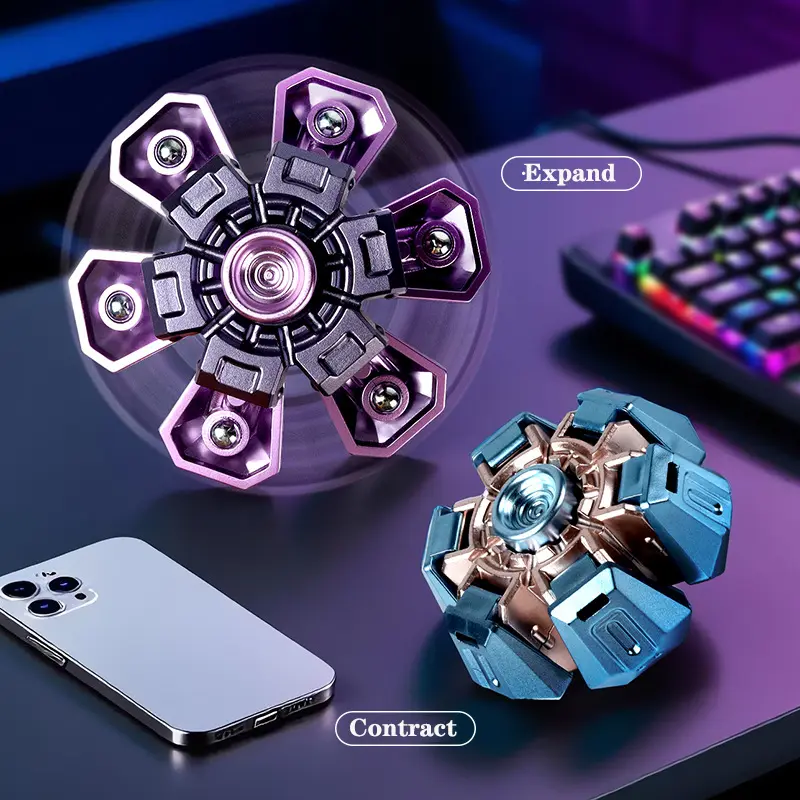 DIY Spinner Fidget EDC Hand Spinner Stress Relief Telescoping Fidget Spinner Toys for Kids Adult Gifts New  Aнтистресс