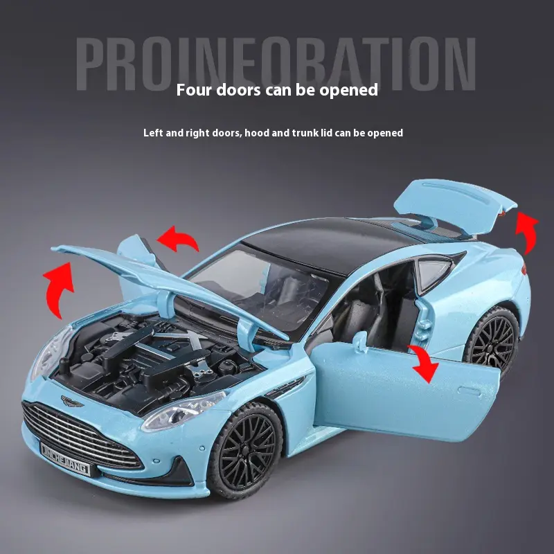 1:32 Aston Martin DB12 GT Supercar Alloy Diecast Metal Model Car Cafe Display Decorative Ornaments Gift With Boyfriend Holiday