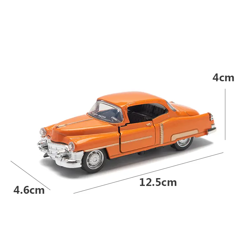 1:32 Alloy Diecast CadillacS Vintage Car Model Classic Pull Back Car Miniature Vehicle Replica For Collection Gift for Kids