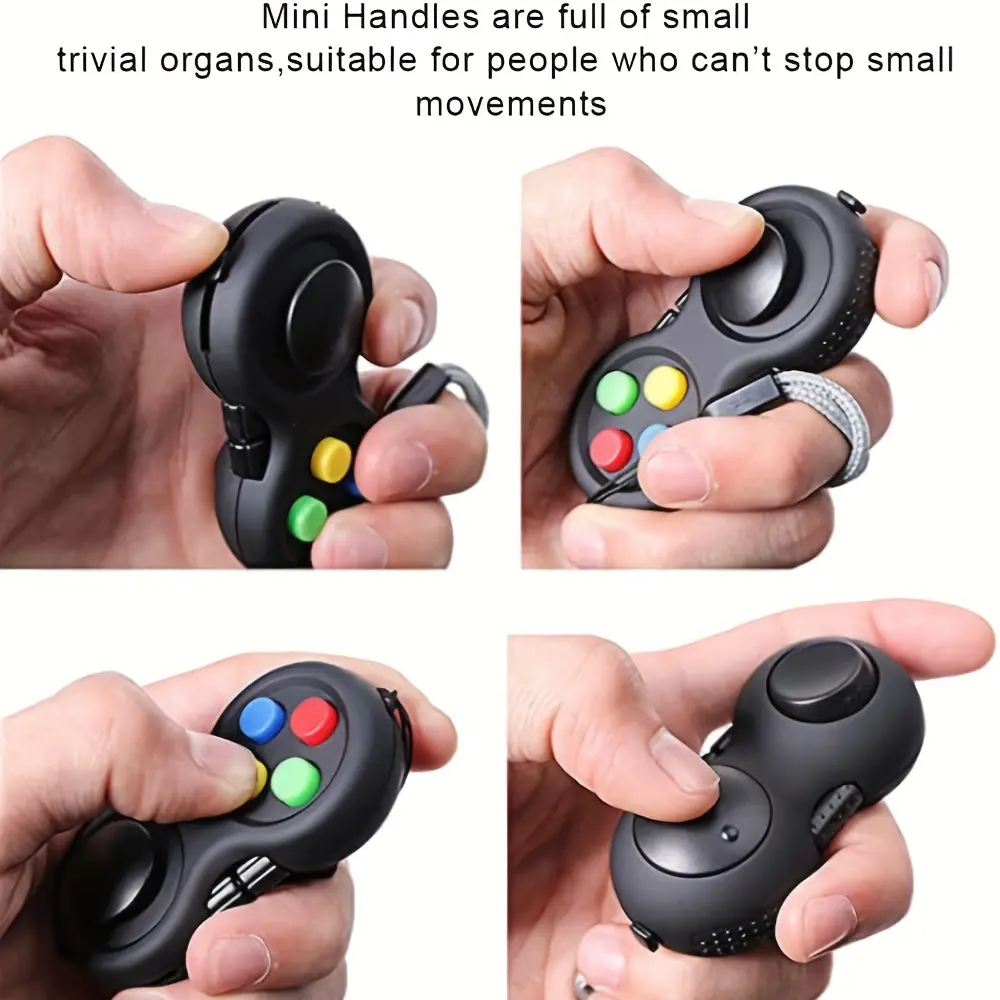 Fidget Pad Retro Classic Fidget Controller Handheld Fidget Game Controller Fun Fidget Pad Packs Classic Fidget Toys