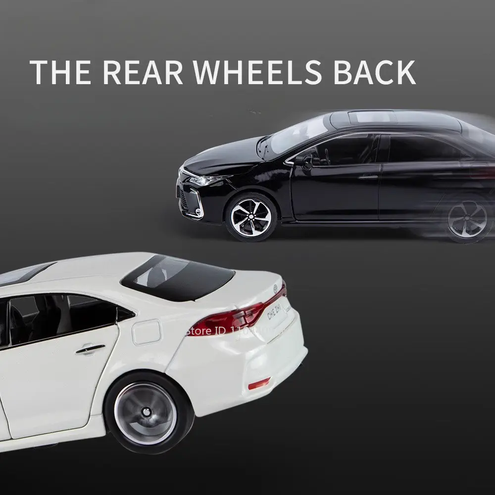 1:32 Scale Corolla GR86 Alloy Car Model Toy Metal Diecast Simulation Sound Light Pull Back Vehicles Models Collection Kids Toys