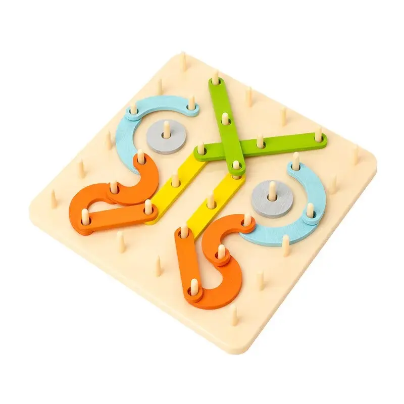 Montessori Variable Shape Matching Column Creative Building Blocks Early Education Toy Baby Puzzle Blocks