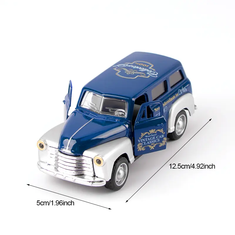 1: 32 Alloy Chevrolet School Bus Classical Vintage Car Simulation Model School Bus Children's Toy