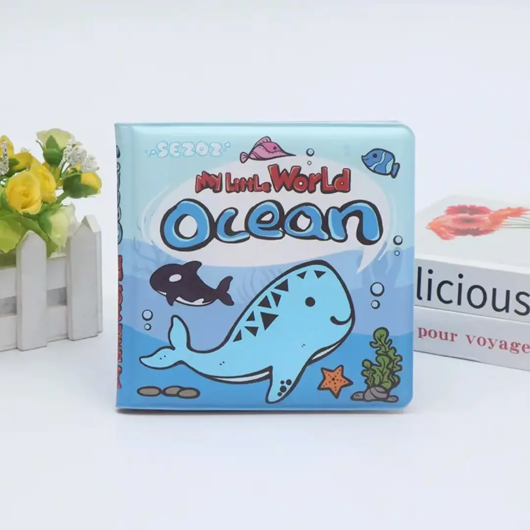 Sezoz Kids Bath Books Water Color Changing Reusable Bath Toys for Children Fun Educational bath Experience