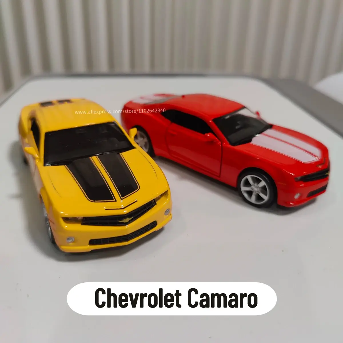 1:36 Car Model Chevrolet Camaro Scale Metal Diecast Replica Home Office Miniature Art Vehicle Hobby Decoration Kid Boy Toy