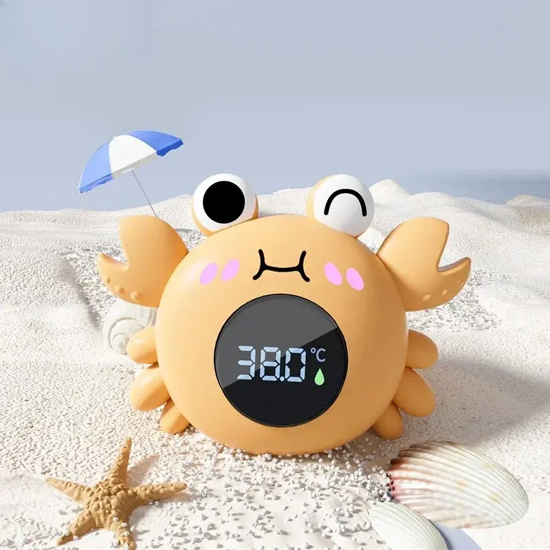 Mini LED Screen Multifunctional Bathtub Water Temperature Electronic Floating Pool Starfish Digital Toy Household Thermometer