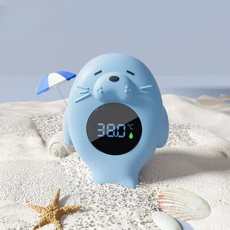 Mini LED Screen Multifunctional Bathtub Water Temperature Electronic Floating Pool Starfish Digital Toy Household Thermometer