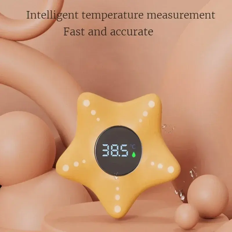 Sea Star Cartoon Thermometer Baby Bathtub Shower Water Thermometer Baby Safe Temperature Sensor Floating Waterproof Baby