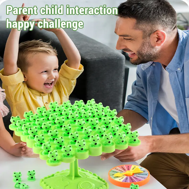 Children Balance Board Game Montessori Math Toys Fun Frog Panda Spaceman Puzzle Tabletop Game Balance Tree Toys Tabletop Game