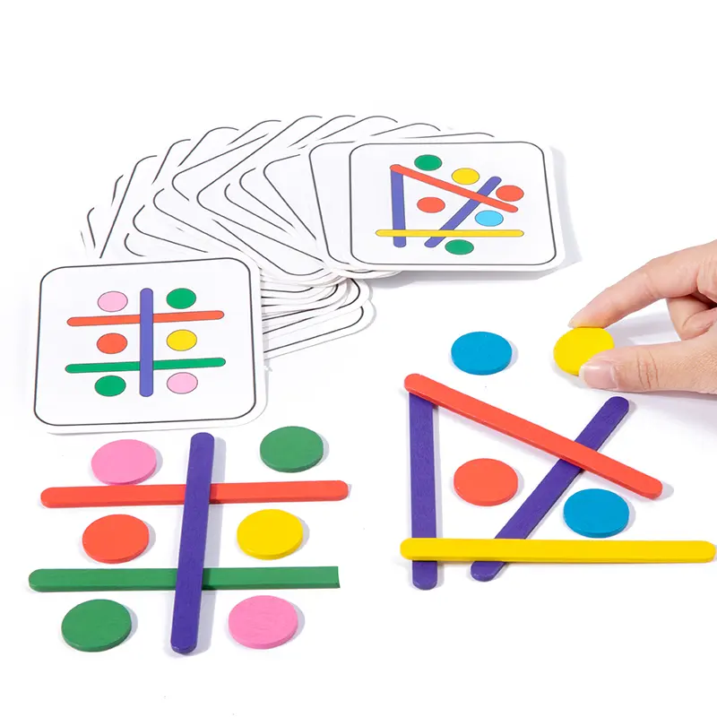 Early Learning Cognitive Rainbow Stick, Children's Color Matching Puzzle, Math Enlightenment, Puzzle Games, Montessori Block Toy