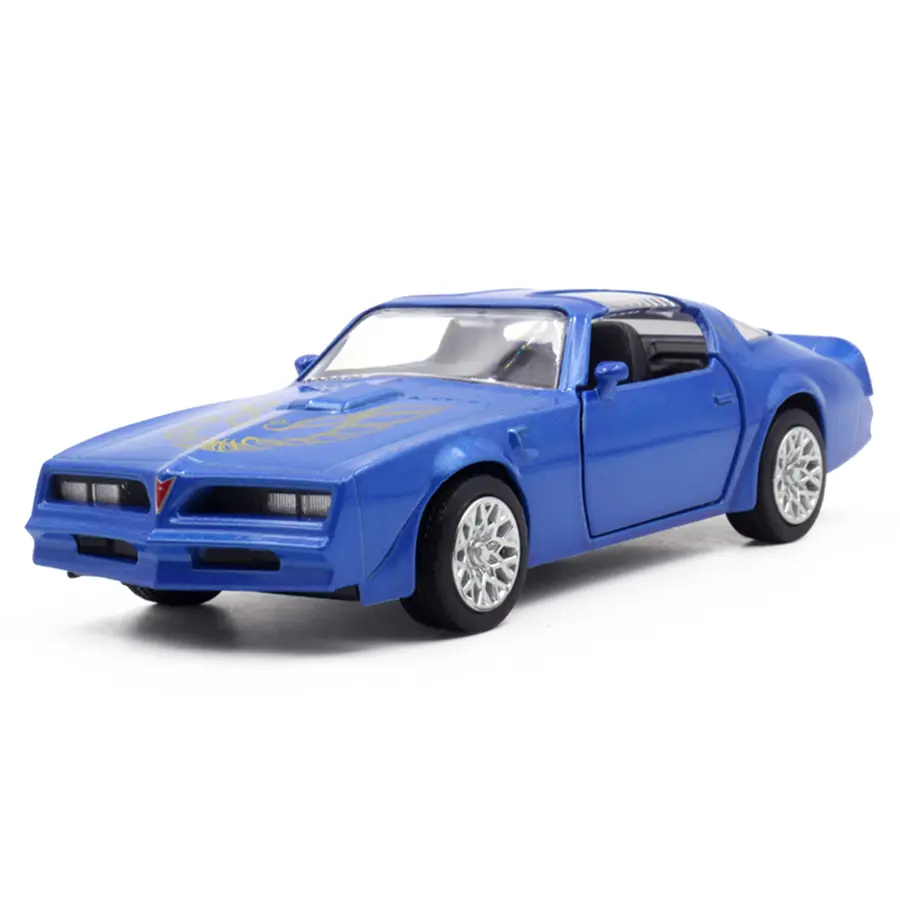 1:36 Metal Diecast Car Model Repilca 1978 Pontiac Firebird Scale Miniature Collection Vehicle Hobby Kid Xmas Gift Toy for Boy