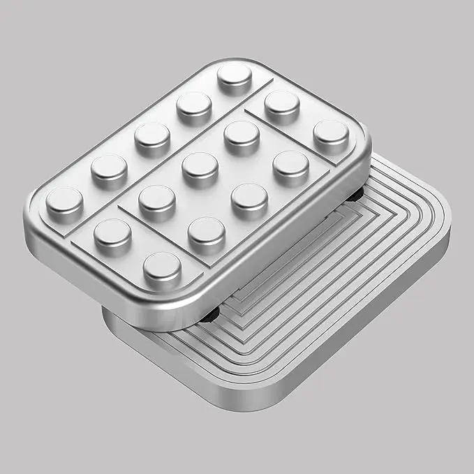 Metal EDC Fidget Slider Magnetic Brick Block Push Slider Haptic Slider Antistres Fidget Toys Adult Stress Relief Toy ADHD Autism