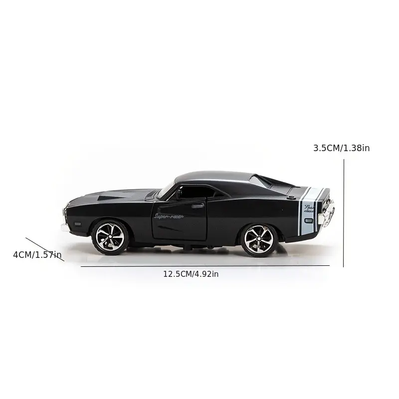 Simulation 1: 32 Alloy Dodge Sports Car Model Children's Toy Car Accessories Return Car Openable Die Casting Model