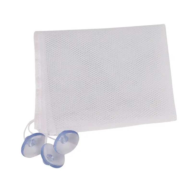 Baby Bathroom Mesh Bag Child Bath Toy Bag Net Suction Cup Baskets Baby Bathroom Mesh Bath Bag With 2 Sucker