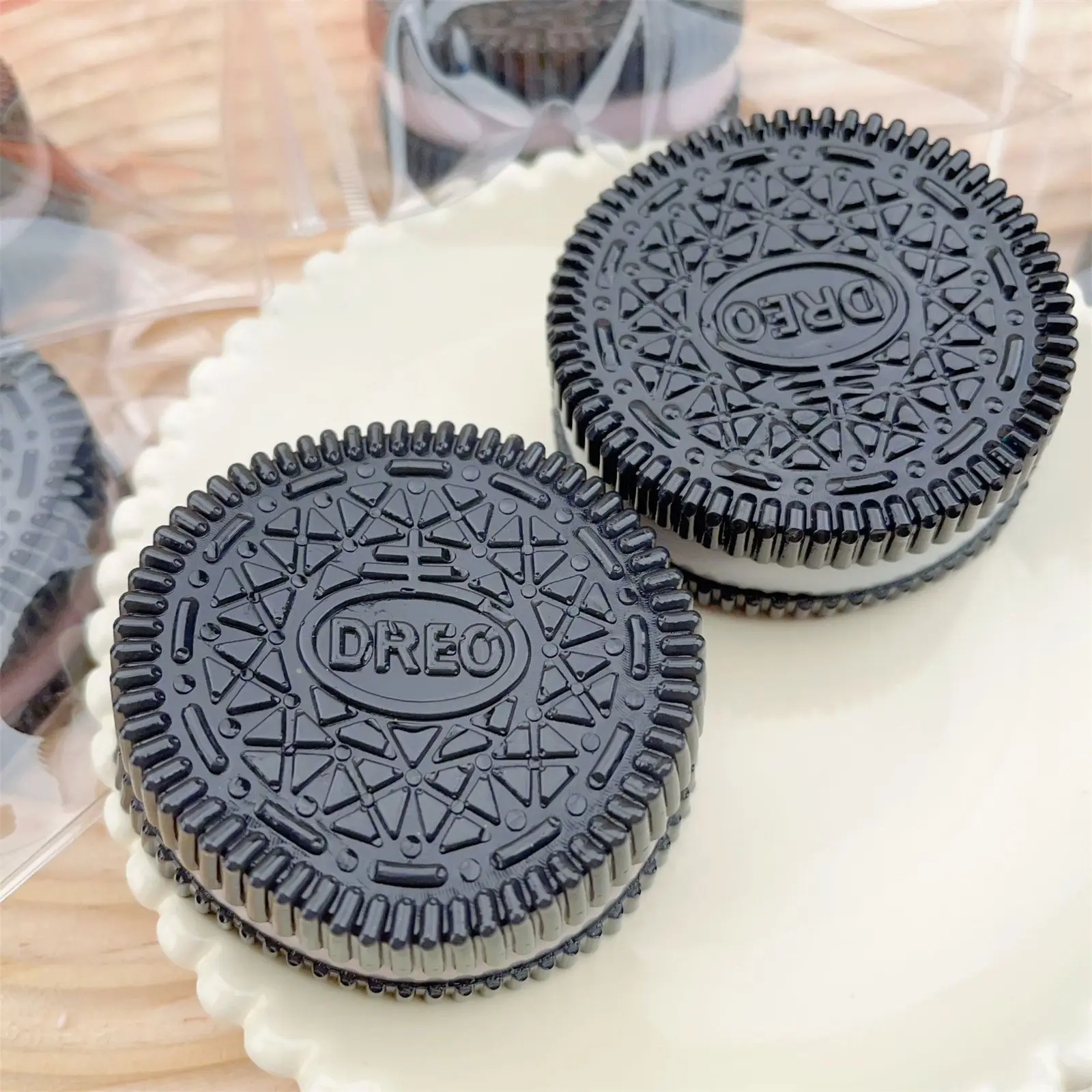Oreo Pinch Fun Stress Relief Toys Simulated Oreo Creative Toys Mud Feeling Slow Rebound Toys For Gifts Practical Jokes