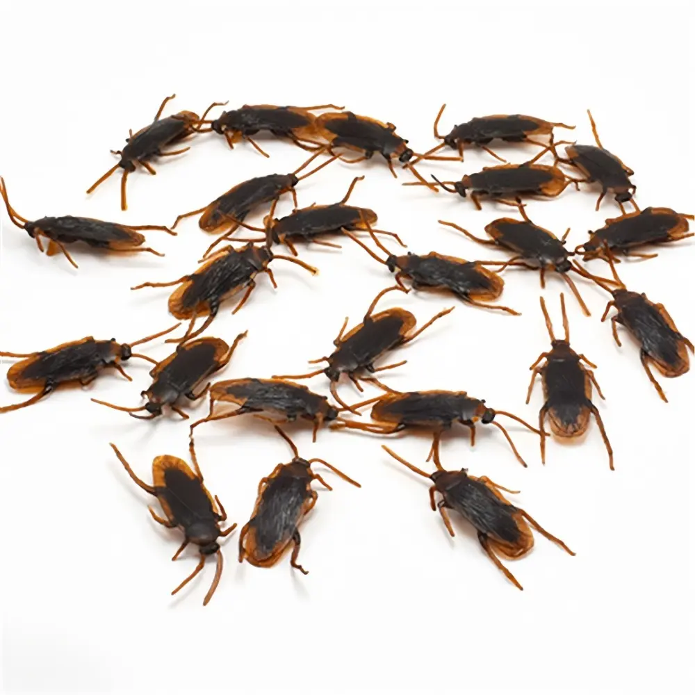 15/5pc Simulated Cockroaches Realistic Fake Cockroaches in Plastic Models Fun Props For Halloween April Fool's Pranks Small Bugs