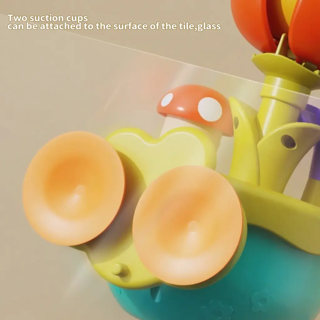 Fun Bath Toys for Kids: Watering, Blooming & Rising-Falling Design