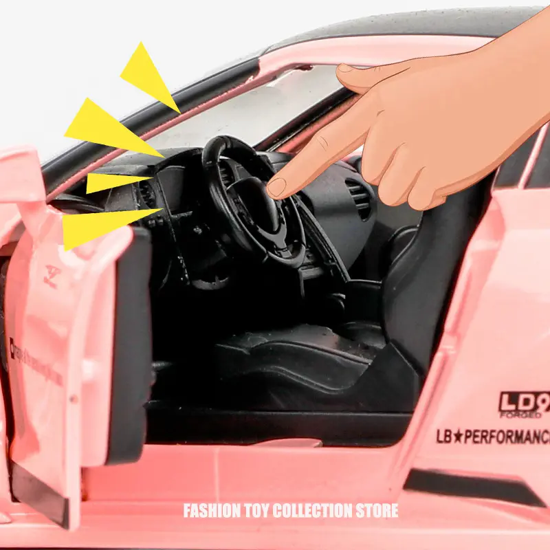 1: 32 GTR-CSR2 Fast and Furious Alloy Car Model Diecasts Toy With Sound and Light Vehicles Decoration Toys For Kids Gift
