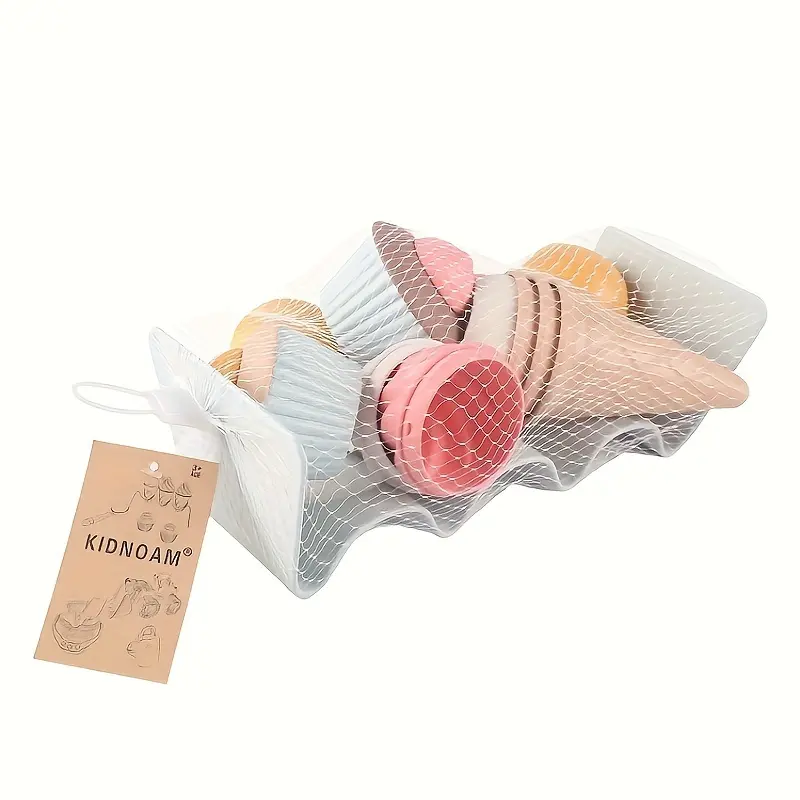 Kids Beach Toys, Play House Play Sand, Wheat Grass Material, Cute Ice Cream Toys, Fun Beach Play Sand Worker Set, Christmas Gift