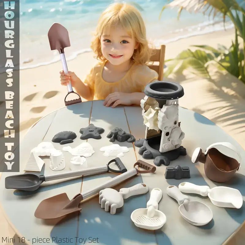 Beach Sand Toys for Kids Travel Beach Toys for Toddler 3-10 Sandbox Dump Truck, Dinosaur Sand Molds Sand Castle Kit Shovel Sieve