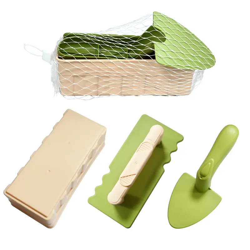 3PCS set Summer outdoor beach toy Shovel Sandbox Anti-slip Handle Beach Build Sand Castle Mold Beach Shovel Toy