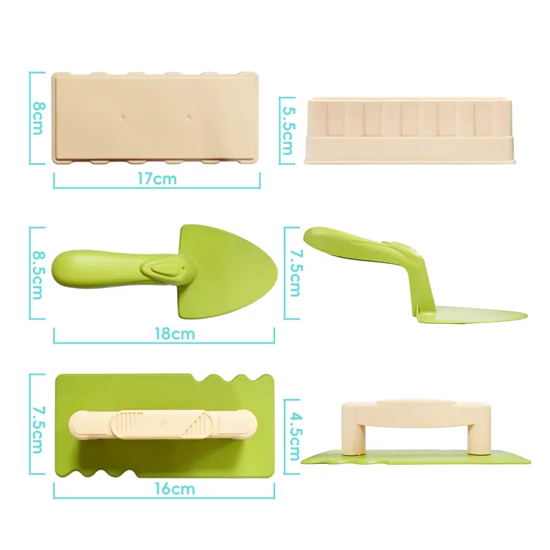 3PCS set Summer outdoor beach toy Shovel Sandbox Anti-slip Handle Beach Build Sand Castle Mold Beach Shovel Toy