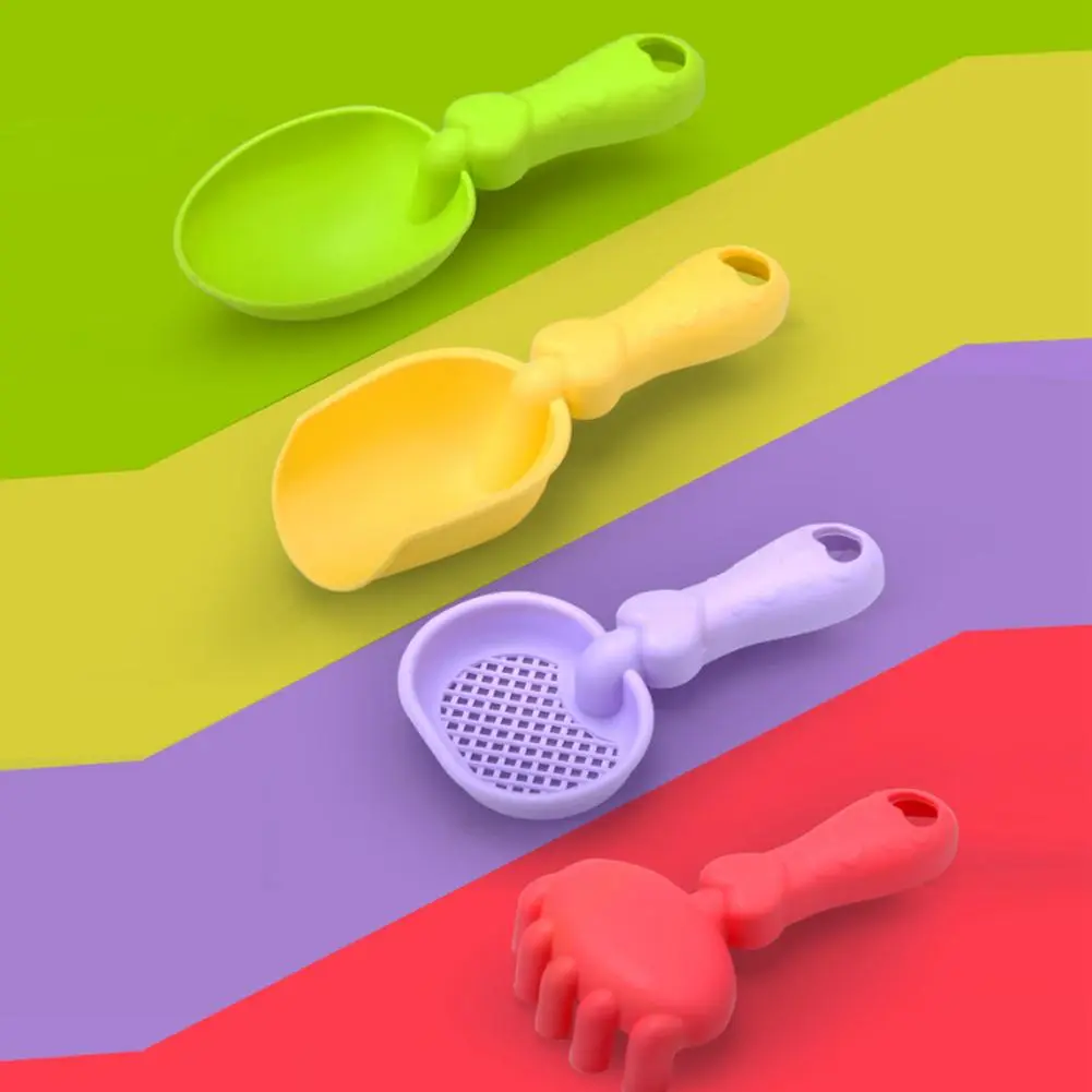Kids Beach Toys Set With Shovel Bucket Rakes Outdoor Sandcastle Building Summer Beach Play Sand Digging Tools