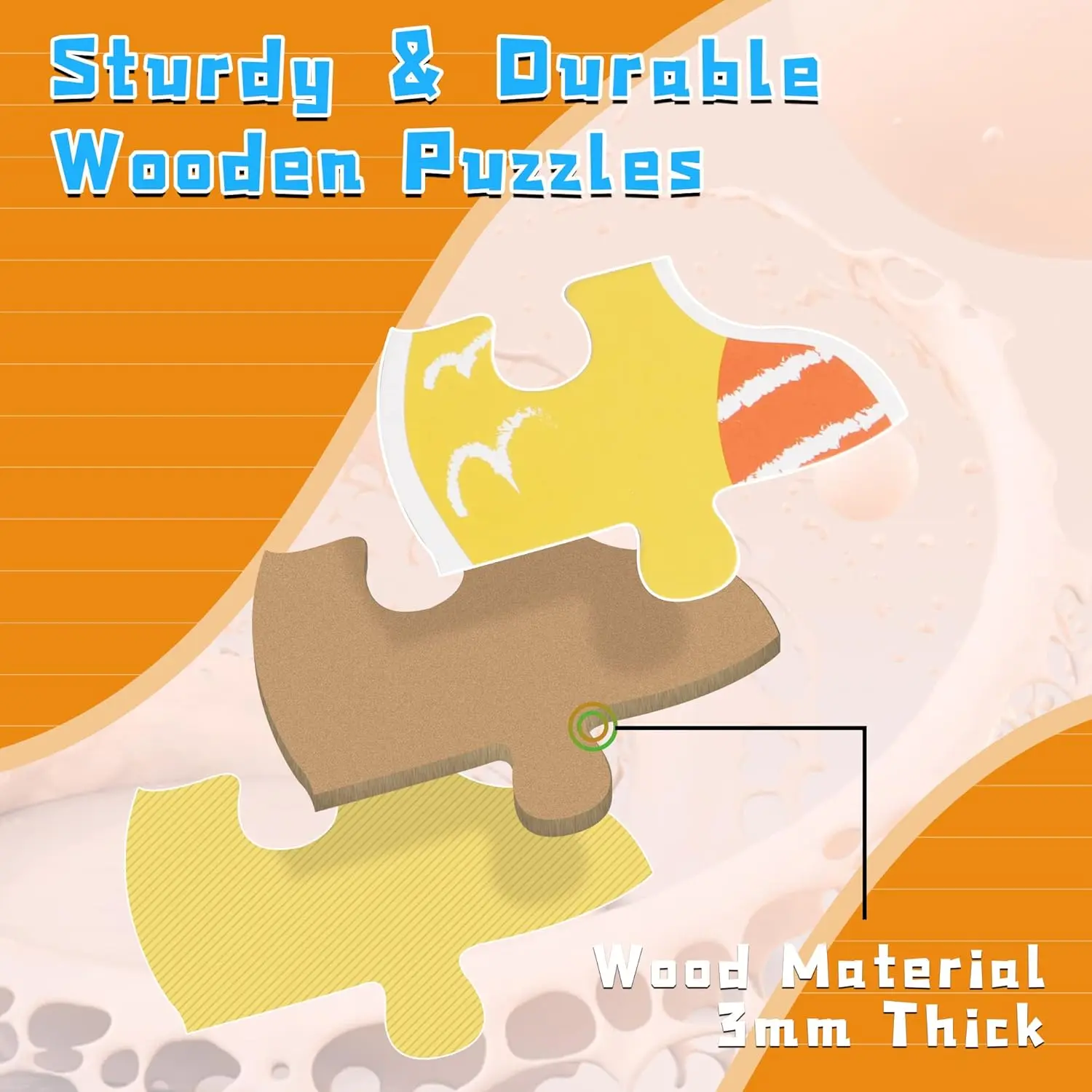 Wooden Jigsaw Puzzles for Toddlers Cartoon Animal Paper Puzzles Montessori Early Learning Education Toys Set Gifts Box for Kids