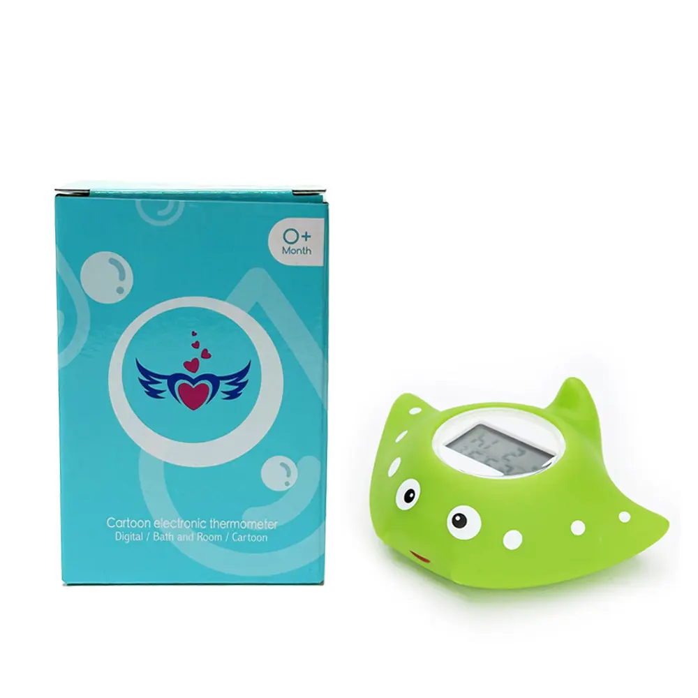 Electronic Baby Bath Water Thermometer Swimming Toy Temperature Warning IP67 Waterproof Devil Fish Infant For Newborn