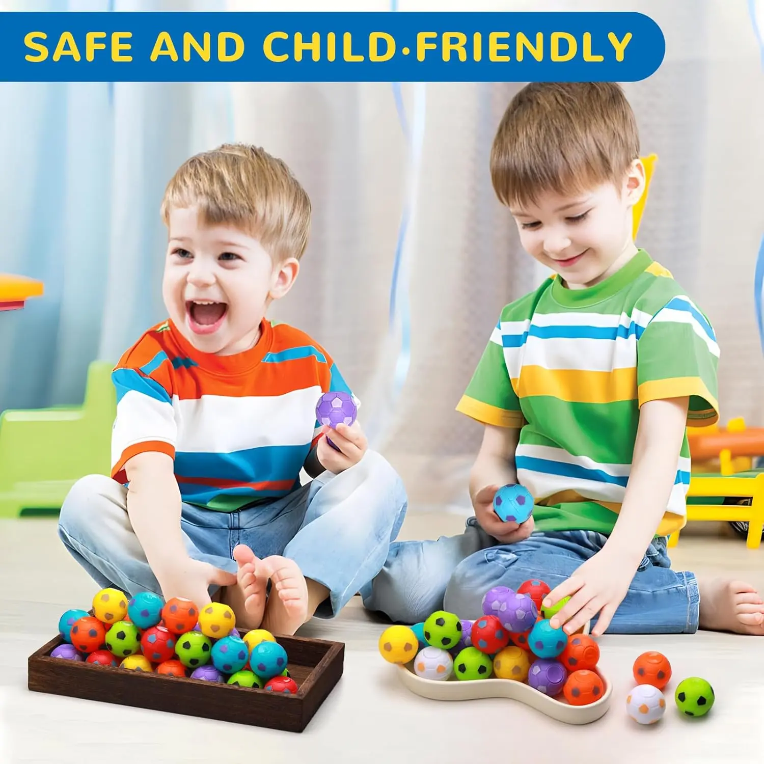 12PCS Fidget Spinners Soccer Ball Toy for Kids Stress Ball Desk Toy Party Favors Goodie Bag Stuffers Kids Adults gifts