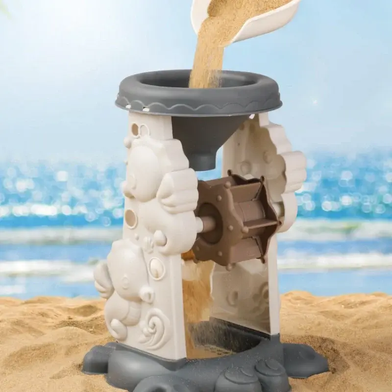 Children's Beach Toy Set Ideal for Summer Sand Digging Water Play Funny Morandi color Beach Bucket Toys