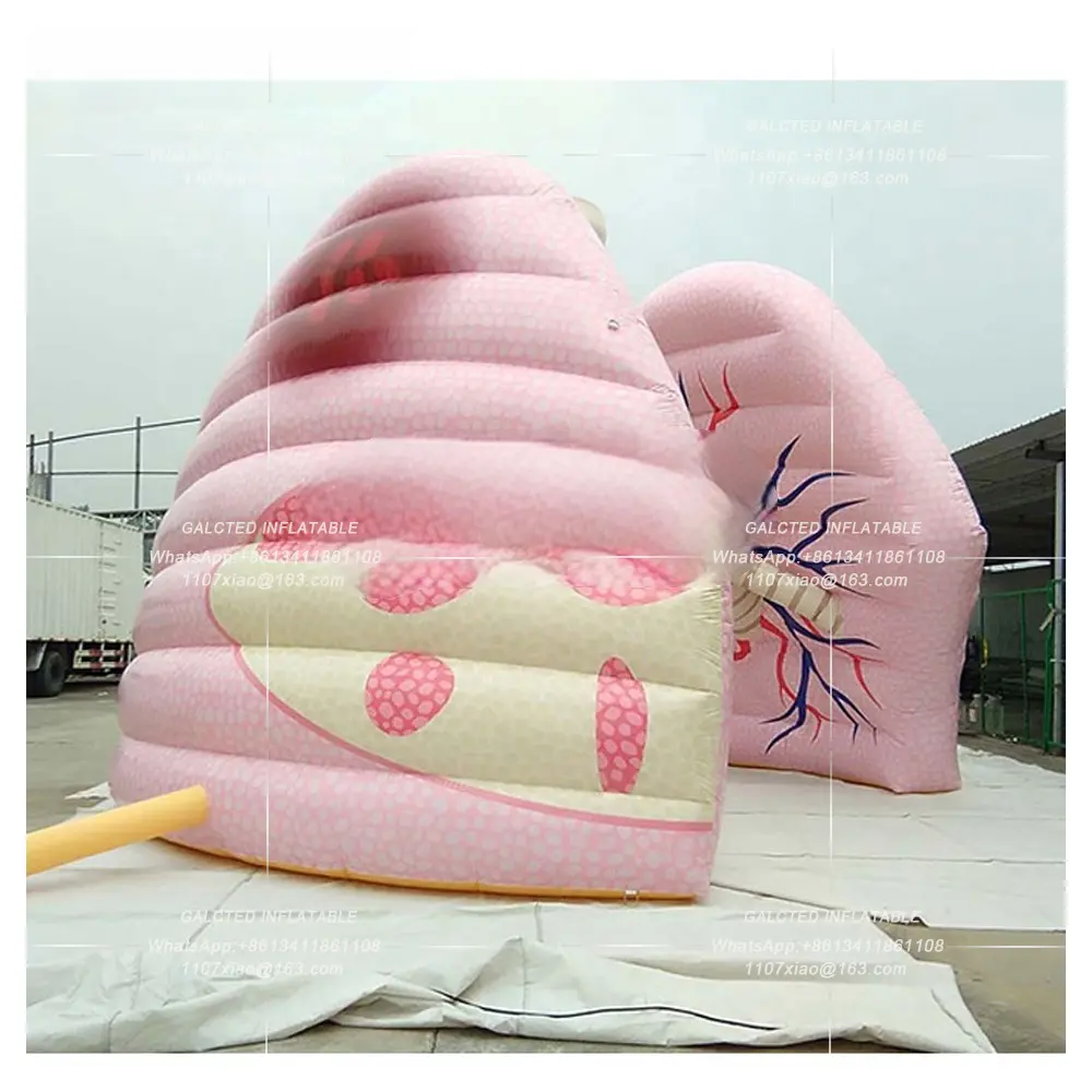 Giant Inflatable Lung Model Demonstrating School Teaching Human Organs Ballooning for Medical Activity