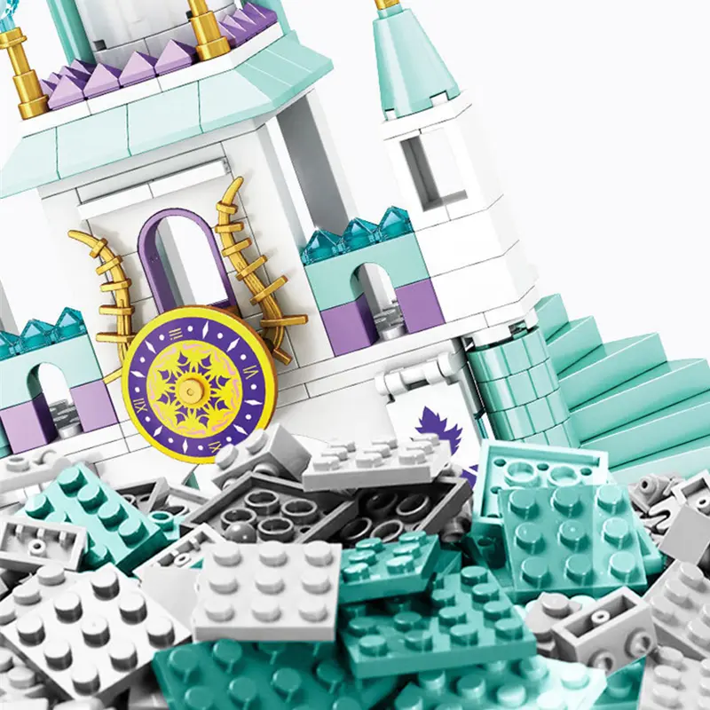 DIY Girls Castles House Carriages Building Blocks Kits Bricks Classic Model Kids Toys For Children Gift