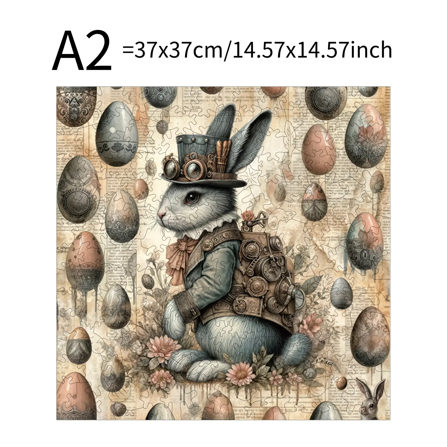 Rabbit Egg Little Girl Animal Puzzles High Quality Jigsaw Puzzle Wooden Puzzle Best Christmas Gift