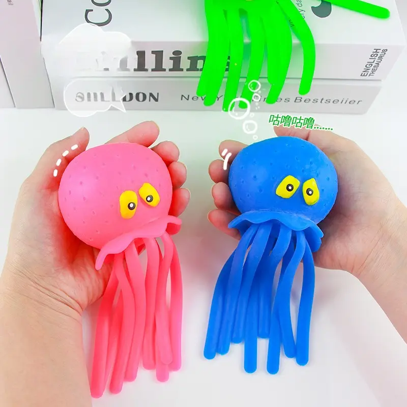 Water play octopus pinch toys marine animals children's bath pool beach octopus play water toys decompression