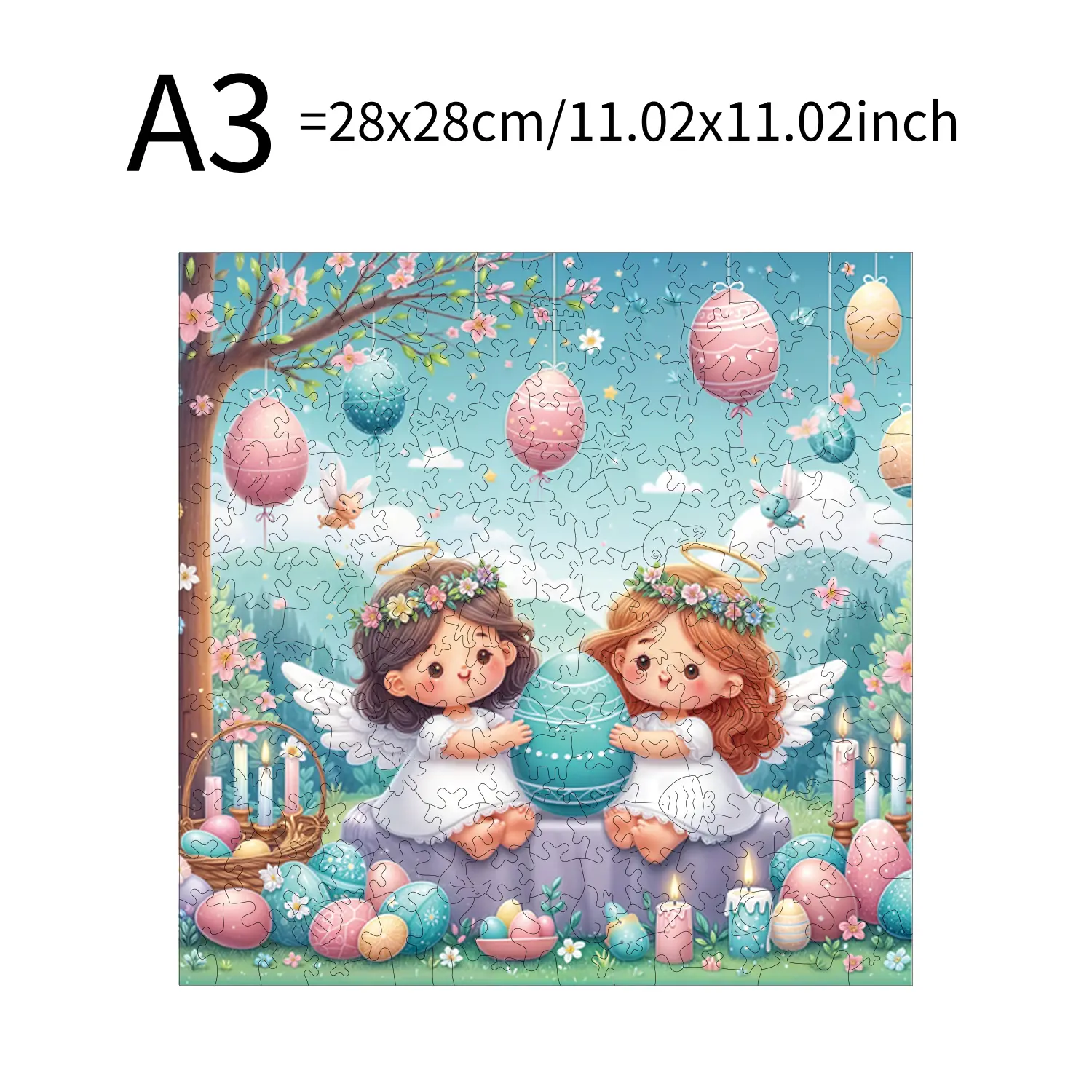 Rabbit Egg Little Girl Animal Puzzles High Quality Jigsaw Puzzle Wooden Puzzle Best Christmas Gift