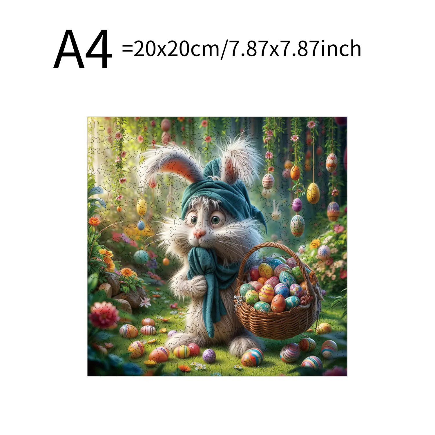 Rabbit Egg Little Girl Animal Puzzles High Quality Jigsaw Puzzle Wooden Puzzle Best Christmas Gift