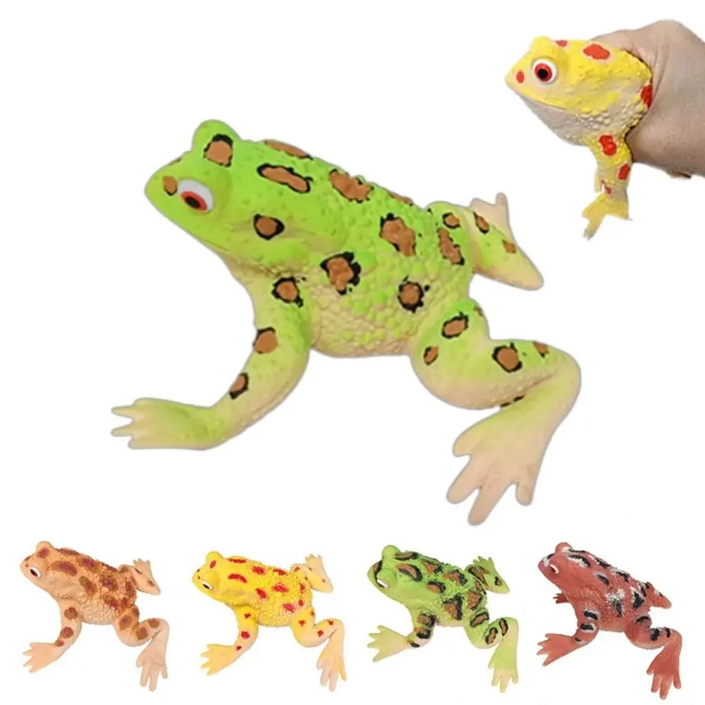 New Stress-relief Frog Squeeze Soft Simulation Frog SimulationToy Decompression Toy Tricky Toys