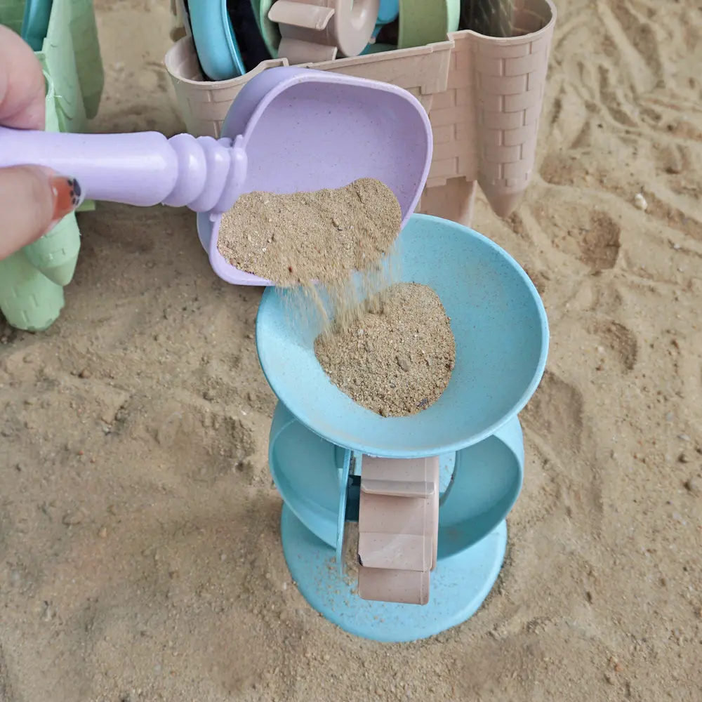 Children’s Beach Toy Set Gift Package Sand Baby Playing Sandbox Sand Shovel Bucket Sand Digging Tool Hourglass Summer Outdoor