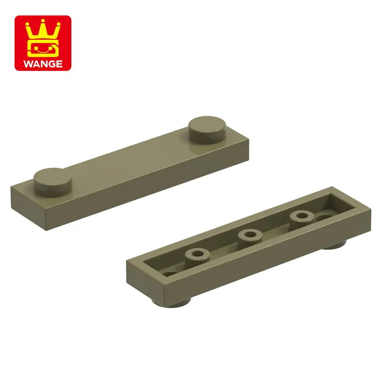 WANGE 92593 100g/164PCS 1x4 with 2 Studs without Groove Block Moc Accessories Compatible with Curved Brick DIY Toys For motorcyc