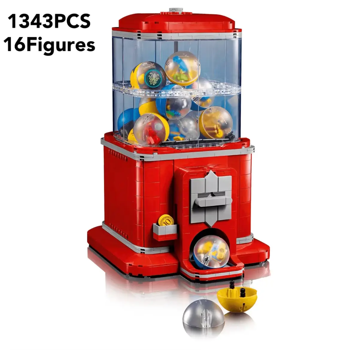 New creative ideas vending machine DIY Gacha technology building blocks puzzle game brick toy girl boy gift