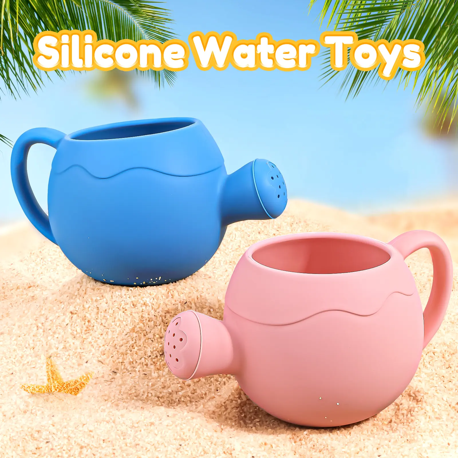 TYRY.HU Outdoor Beach Watering Pot Silicone Baby Toy for Garden BPA free Silicone Soft Material Kids Play Outside
